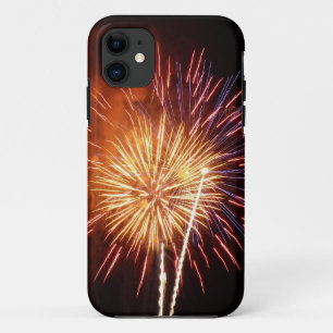 Rode, Witte en Blauwe Vuurwerk I Patriottisch iPhone 11 Hoesje
