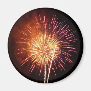 Rode, Witte en Blauwe Vuurwerk I Patriottisch Magneet