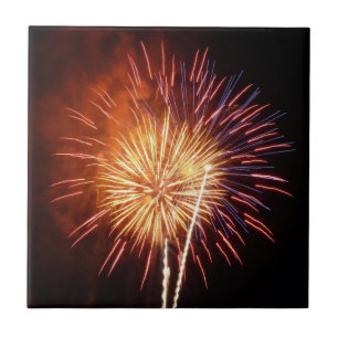 Rode, Witte en Blauwe Vuurwerk I Patriottisch Tegeltje