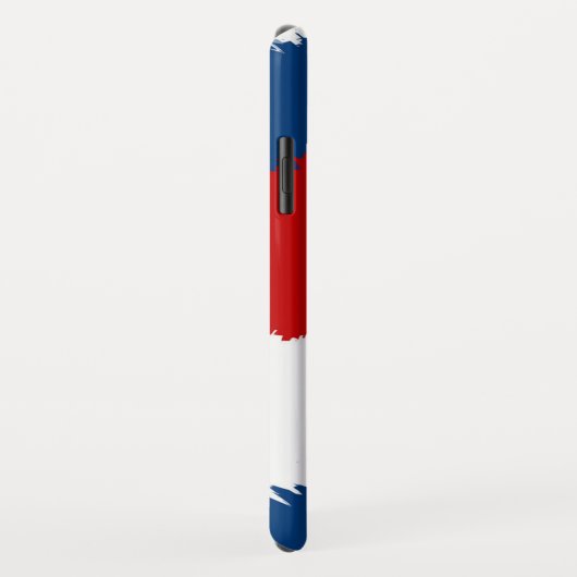 rode, witte en blauwe wolstripes Case-Mate iPhone case (Achterkant/rechts)