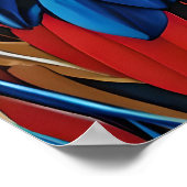 rode witte en blauwe zeearend poster (Hoek)