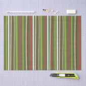 Rode witte en groene strepen tissuepapier (Craft)