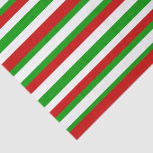 Rode, witte en groene strepen tissuepapier (Detail)