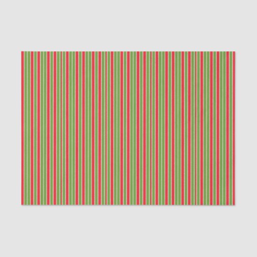 Rode, witte en groene strepen tissuepapier (Voorkant)