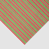 Rode, witte en groene strepen tissuepapier (Detail)