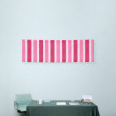 Rode, witte en roze strepen spandoek (Beurs)