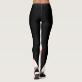 Rode, witte en zwarte Leggings (Achterkant)