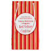 Rode witte, gele koekjeswisselzakken klein cadeauzakje (Voorkant)