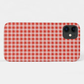 rode witte gevilde gingham Case-Mate iPhone case (Achterkant (horizontaal))