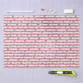 Rode witte glazen blauwe sterren strips tissuepapier (Craft)