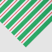 Rode witte groene snoeprietstrepen tissuepapier (Detail)