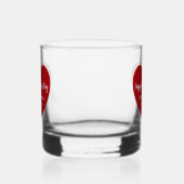 Rode witte hart Valentijnsdag Whisky Glas (Links)