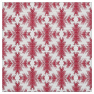rode witte ikat geometrische etnische stijlfiguur stof
