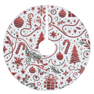 Rode Witte Kerst Holiday Boomkleed Kerstboom Rok