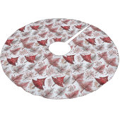 Rode Witte Kerstboom Patroon#4 ID1009 Kerstboom Rok (Gekanteld)