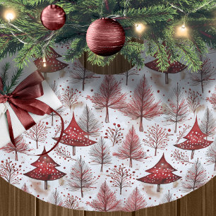 Rode Witte Kerstboom Patroon#4 ID1009 Rok