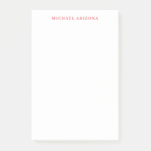 Rode Witte Minimalistische Eenvoudige Vlakke Moder Post-it® Notes
