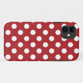 Rode Witte Stippen Case-Mate iPhone Case (Achterkant (horizontaal))