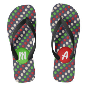 rode witte Stippen Teenslippers