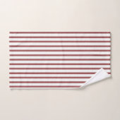 Rode Witte Strepen Bad Handdoek (Handdoek)