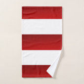 Rode witte strepen bad handdoek (Handdoek)