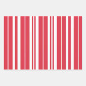 Rode witte strepen Kustkust Inpakpapier Vel (Voorkant 3)