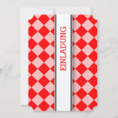 Rode witte Uitnodiging (Voorkant)