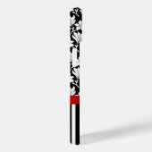 Rode, witte zwarte naam en initiaal Case-Mate iPhone case (Achterkant / Rechts)