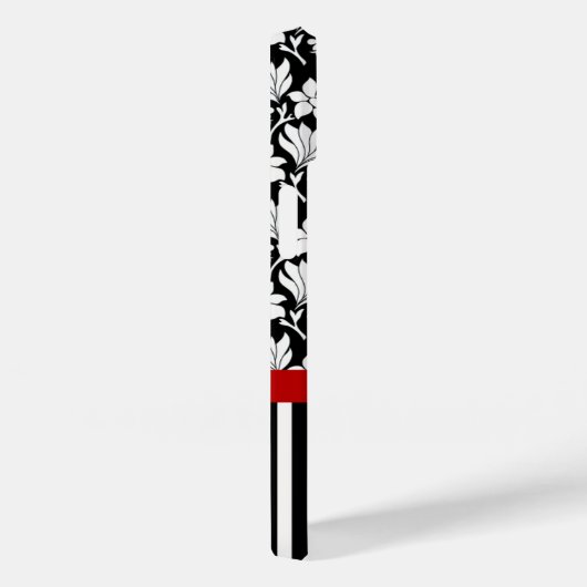 Rode, witte zwarte naam en initiaal Case-Mate iPhone case (Achterkant / Rechts)