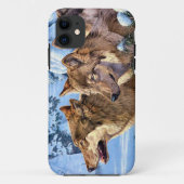 Rode wolven schilderen Case-Mate iPhone case (Achterkant)