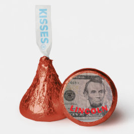 RODE WRAP HERSHEY'S CHOCOLADE KISSEN CANDY GUNSTEN