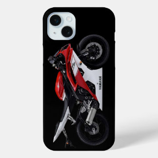 Rode Yamaha Yzf-R6 motorfiets iPhone 15 Mini Hoesje