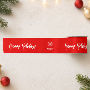 Rode Zakelijk Logo Merk Christmas Lint