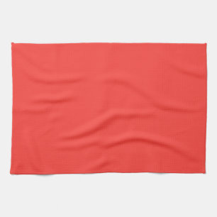 Rode Zalm Effen Kleur Theedoek