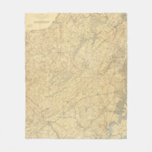 Rode zandsteen, New Jersey 2 Fleece Deken