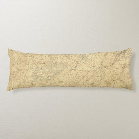 Rode zandsteen, New Jersey 2 Lichaamskussen (Voorkant)