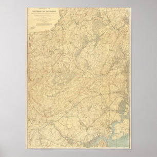 Rode zandsteen, New Jersey 2 Poster