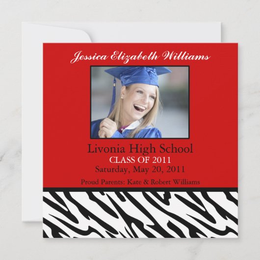 Rode Zebra Aankondiging (Voorkant)