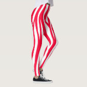 Rode Zebra afdrukken Leggings (Rechts)