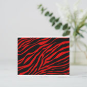 rode zebra briefkaart (Staand voorkant)