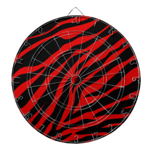 rode zebra dartbord