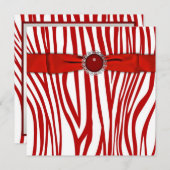 Rode Zebra Kaart (Voorkant / Achterkant)