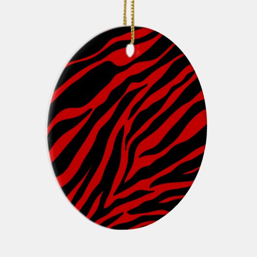 rode zebra keramisch ornament (Rechts)