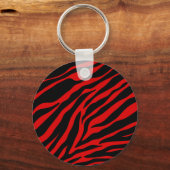 rode zebra sleutelhanger (Voorkant)