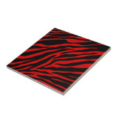 rode zebra tegeltje (Zijkant)