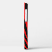 Rode Zebrastripes Case-Mate iPhone Case (Achterkant / Links)