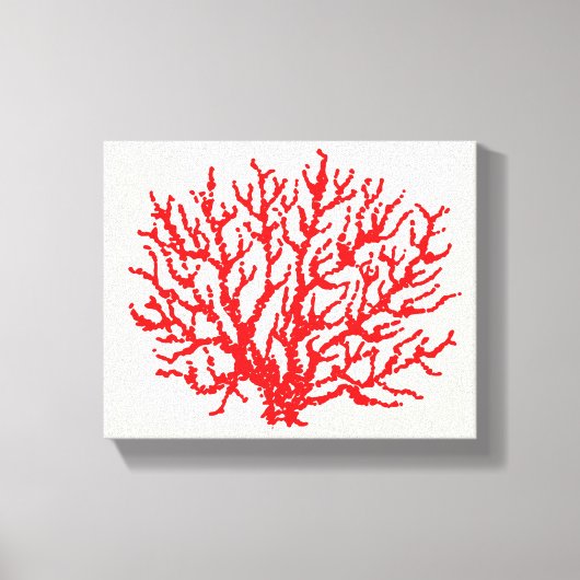 Rode Zee koraal muur kunst Canvas Afdruk (Voorkant)