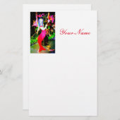 rode zeemeermin briefpapier (Voorkant / Achterkant)