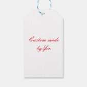 rode zeemeermin cadeaulabel (Achterkant)