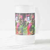 rode zeemeermin matglas bierpul (Voorkant rechts)